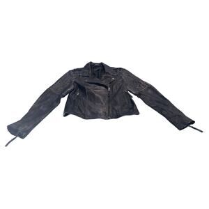 M1-88 SW3 BESPOKE Women's 100% Leather Jacket Black Size M